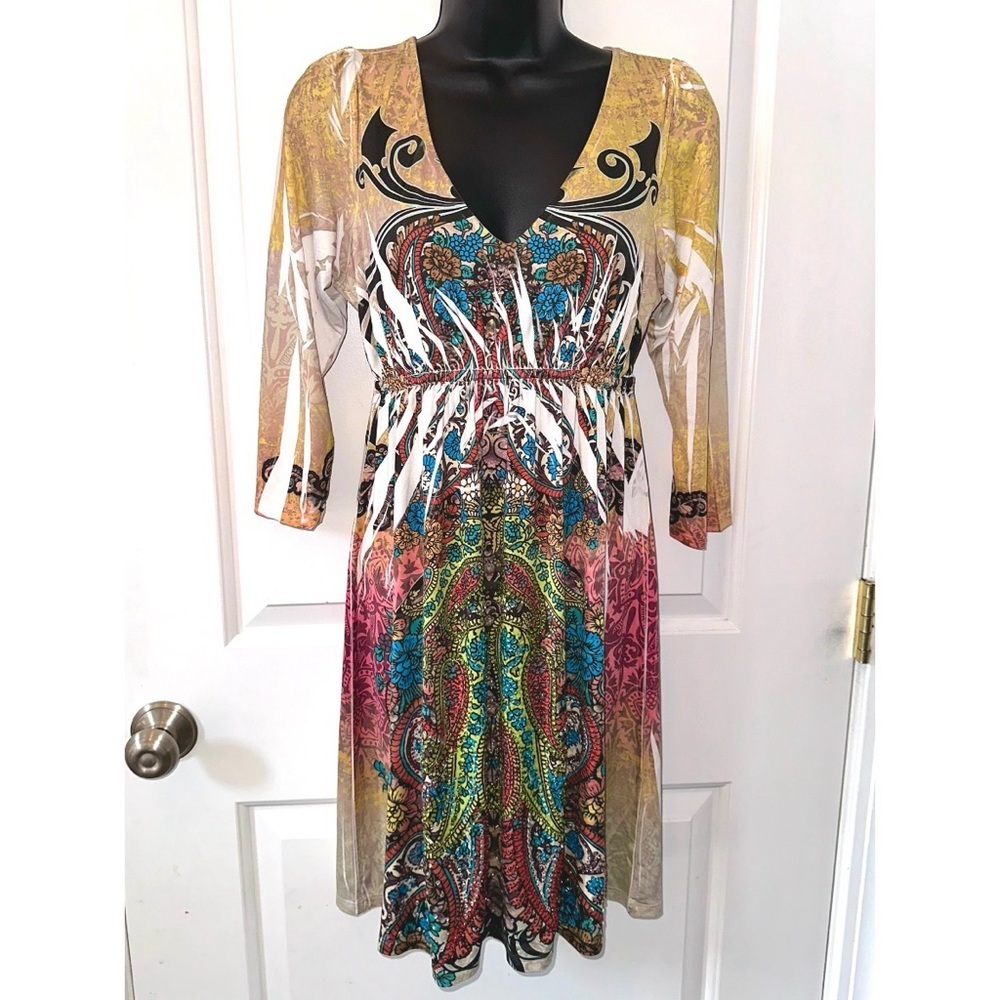 R. Rouge rhinestone dress